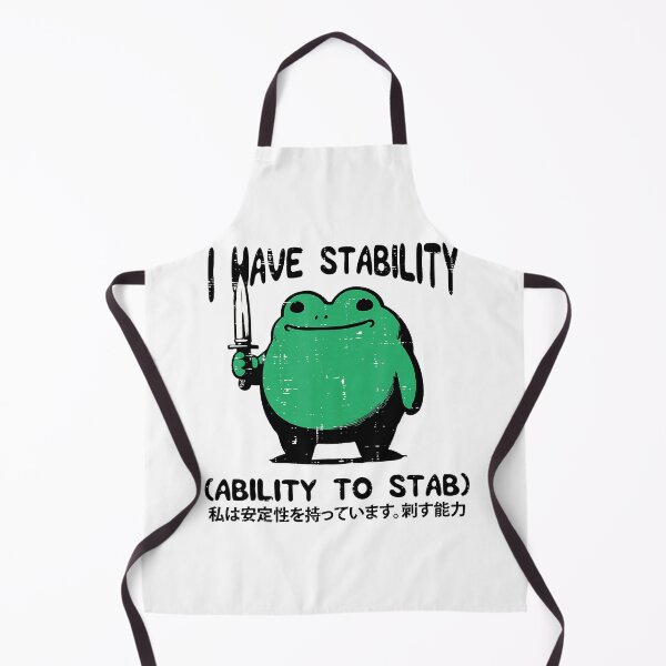 Item preview, Chaotic Frog With Knife Meme Art Calm Outside Questionable Energy designed and sold by titanlevi.