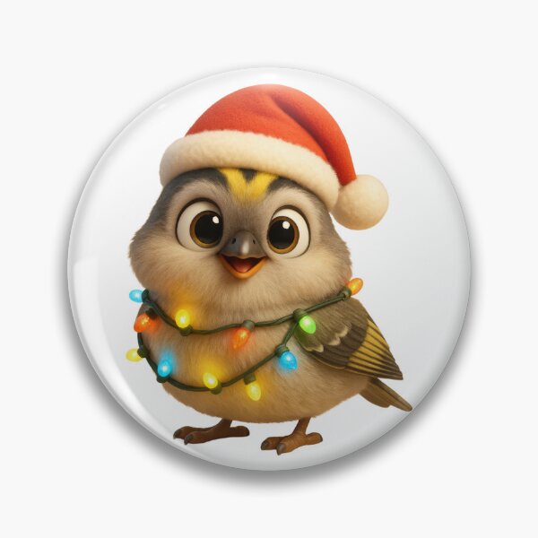 Item preview, Christmas Golden-Crowned Kinglet designed and sold by Sillytoe.