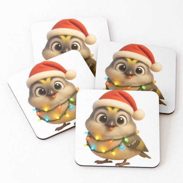 Item preview, Christmas Golden-Crowned Kinglet designed and sold by Sillytoe.