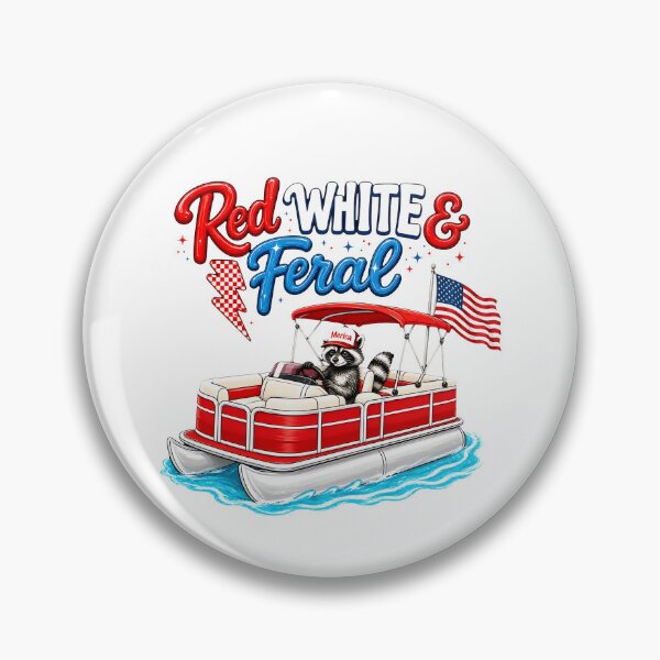 Item preview, Red White And Feral designed and sold by Johnny-Store.