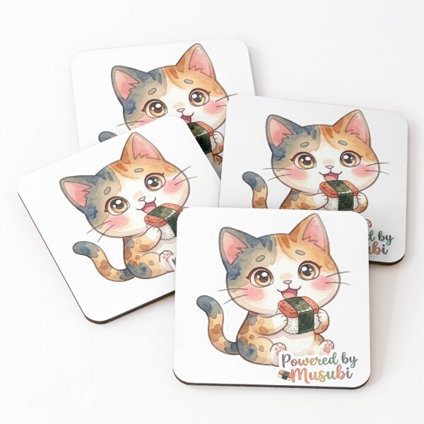 Item preview, Powered by Musubi | Cute Hawaiian Spam Musubi Cat Lani Sticker designed and sold by LaniDigitalNook.