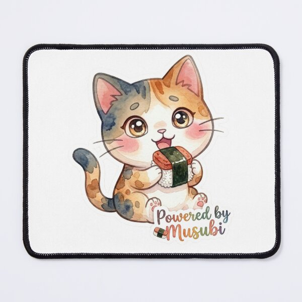 Item preview, Powered by Musubi | Cute Hawaiian Spam Musubi Cat Lani Sticker designed and sold by LaniDigitalNook.