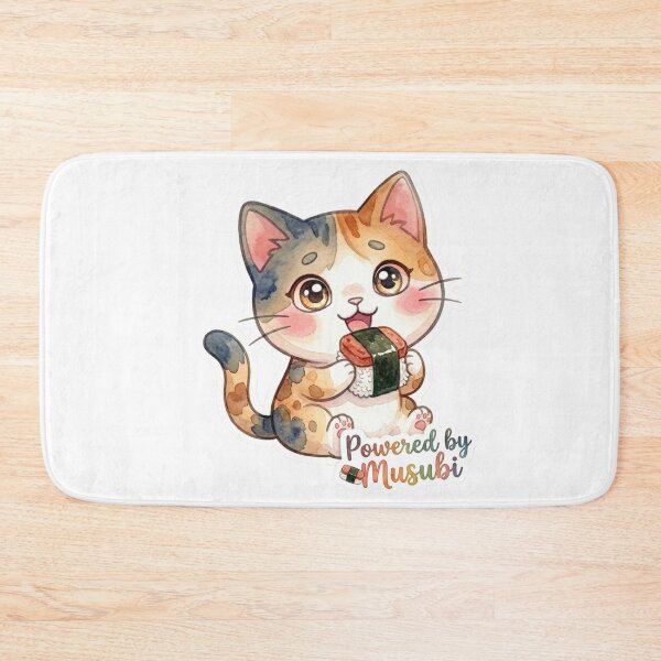 Item preview, Powered by Musubi | Cute Hawaiian Spam Musubi Cat Lani Sticker designed and sold by LaniDigitalNook.