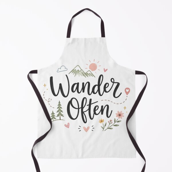 Item preview, Wander Often Cute Travel Quote Design | Adventure Lover Typography | Boho Wanderlust Aesthetic Sticker designed and sold by Sanika arts .