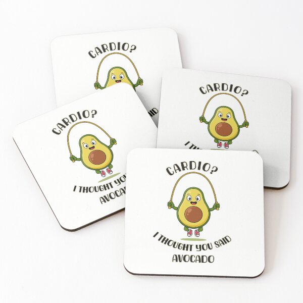 Item preview, Funny Fitness Avocado Character designed and sold by Savage Dreams.