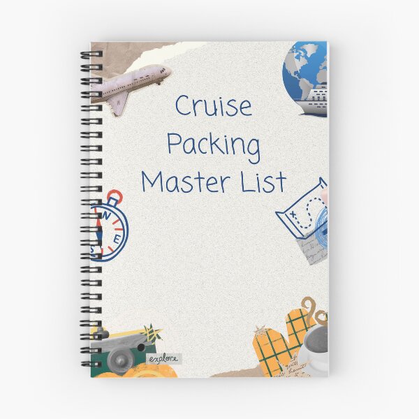 Item preview, Cruise packing master list designed and sold by Comfy Creations.
