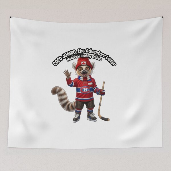 Item preview, Coco Jumbo, the Adventure Lemur – Montreal Hockey Edition! designed and sold by TribulationArt.