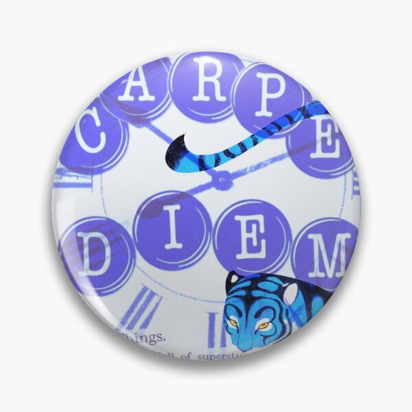 Item preview, Blue Tiger Carpe Diem | Destination Unknown Mystical Collage Art designed and sold by bewitchedcuties.