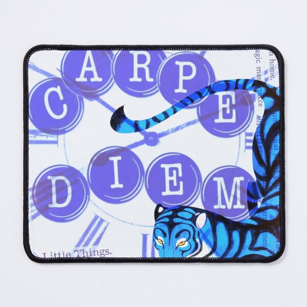 Item preview, Blue Tiger Carpe Diem | Destination Unknown Mystical Collage Art designed and sold by bewitchedcuties.