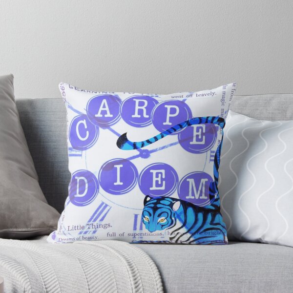 Item preview, Blue Tiger Carpe Diem | Destination Unknown Mystical Collage Art designed and sold by bewitchedcuties.