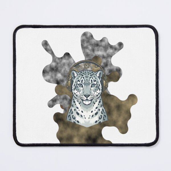 Item preview, Cute Snow Leopard Gamer Mascot Gold Camo Background designed and sold by Animalloveus.