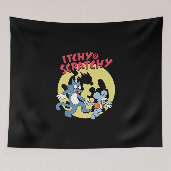 Item preview, Itchy and Scratchy Retro Cartoon Fan Art designed and sold by Dimeure-ART.