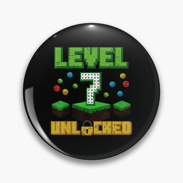 Item preview, Level 7 Unlocked Pixel Gaming Birthday Celebration for Young Players designed and sold by FGTV2021.