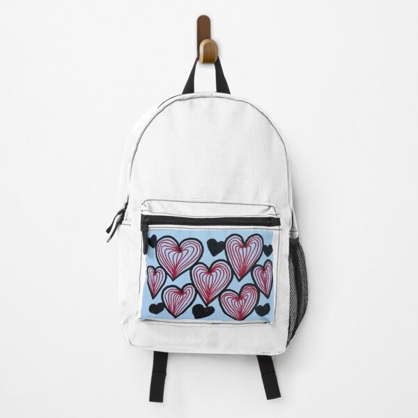 Item preview,  Infinite Hearts – Hand-Drawn Concentric Heart Pattern in Red, White and Black designed and sold by M1234s.
