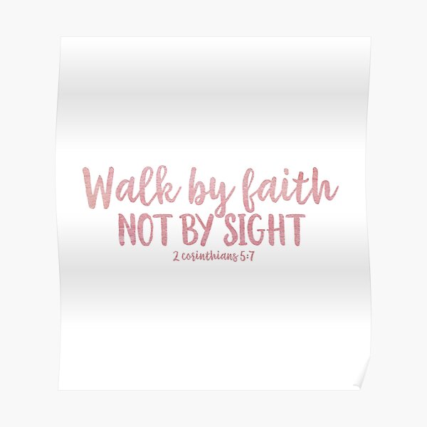 Aquarelle verset biblique Poster