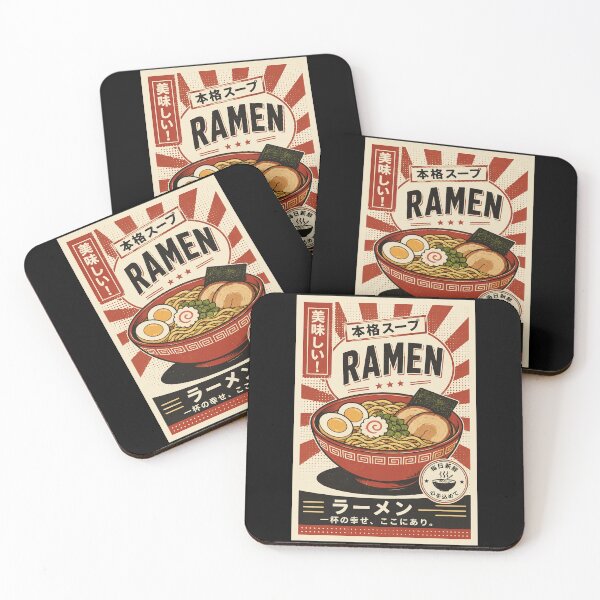 Item preview, Vintage Ramen Bowl Japanese Food Poster Retro Kitchen designed and sold by ferminhays.