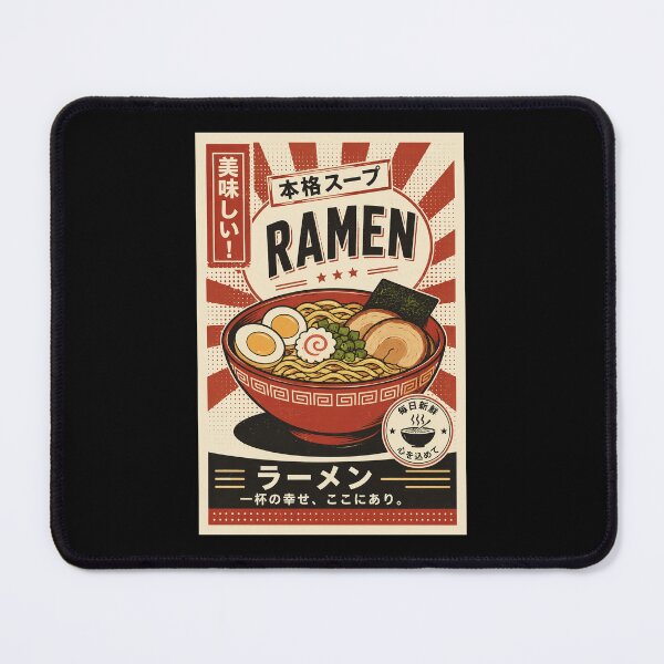Item preview, Vintage Ramen Bowl Japanese Food Poster Retro Kitchen designed and sold by ferminhays.
