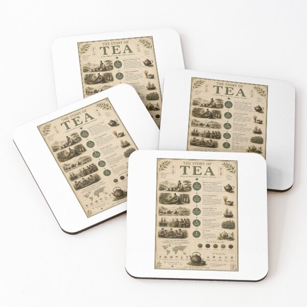 Item preview, The Story of Tea Vintage Infographic Poster  designed and sold by Easternpantry.