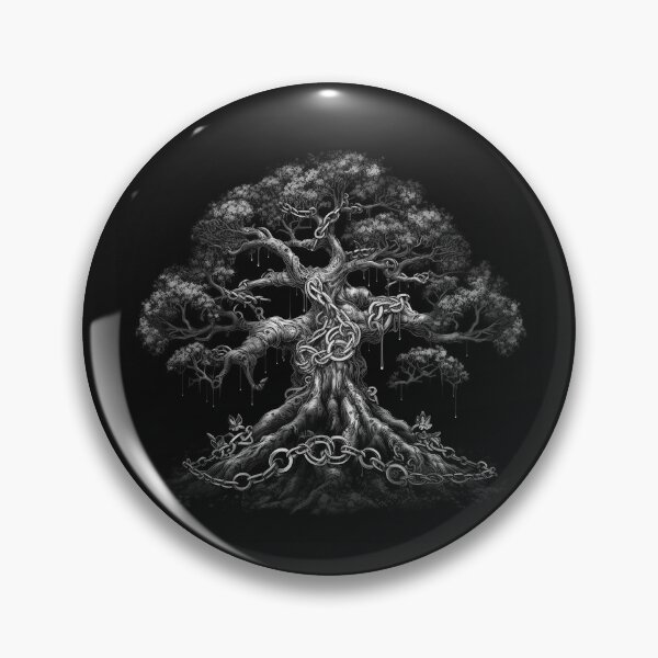 Item preview, Ancient Chained Tree of Life Dark Fantasy Art designed and sold by inkoutninja.