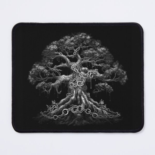 Item preview, Ancient Chained Tree of Life Dark Fantasy Art designed and sold by inkoutninja.