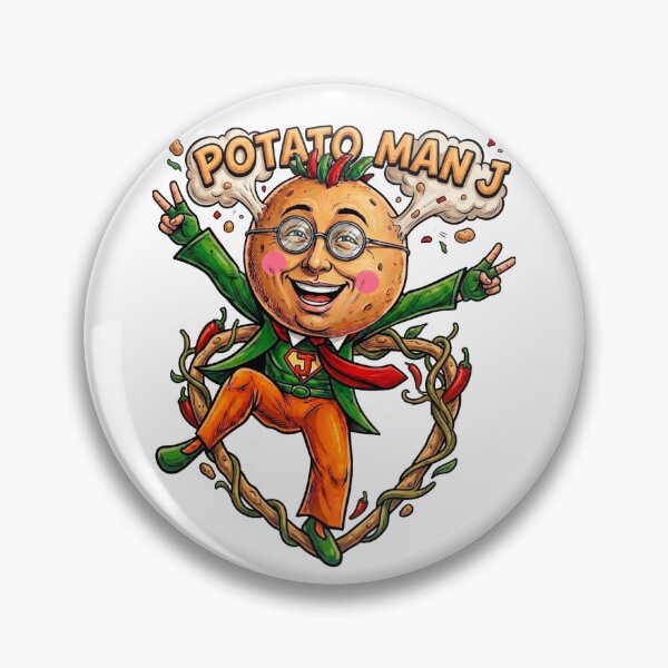 Item preview, Potato Man J: The Quirky Japanese Spud Hero designed and sold by Surreal Characters & Cute Pups.
