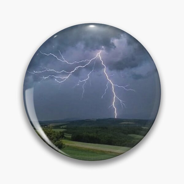 Item preview, Epic Lightning Storm Over Green Field designed and sold by RoyalDeluxGo.