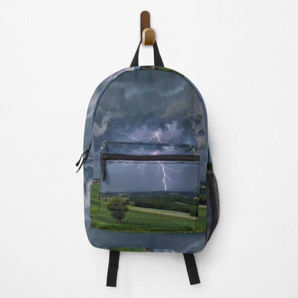 Item preview, Epic Lightning Storm Over Green Field designed and sold by RoyalDeluxGo.