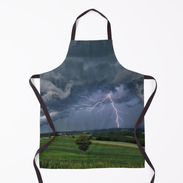 Item preview, Epic Lightning Storm Over Green Field designed and sold by RoyalDeluxGo.