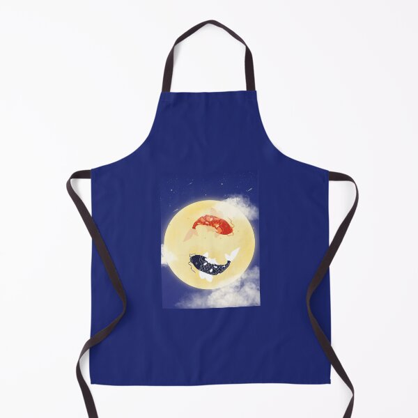 Item preview, Koi Fish in the Moon | Mystical Yin Yang Moonlight Design designed and sold by liveinbeauty.