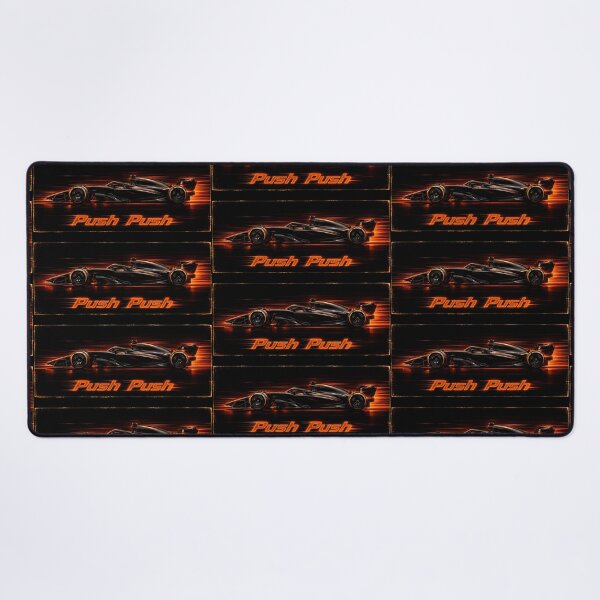 Item preview, Neon Push Push Grand Prix Racer Speed Art designed and sold by PlanetEye Designs.