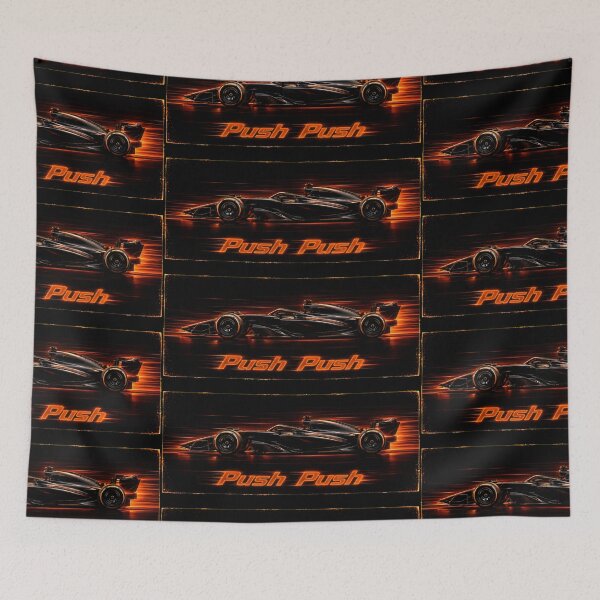 Item preview, Neon Push Push Grand Prix Racer Speed Art designed and sold by PlanetEye Designs.