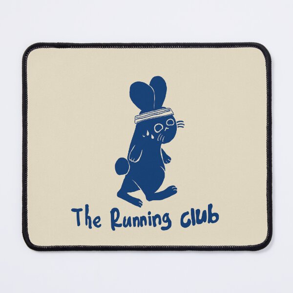 Item preview, Rabbit Running Club Hand Drawn Linocut Illustration designed and sold by RNASstuff.
