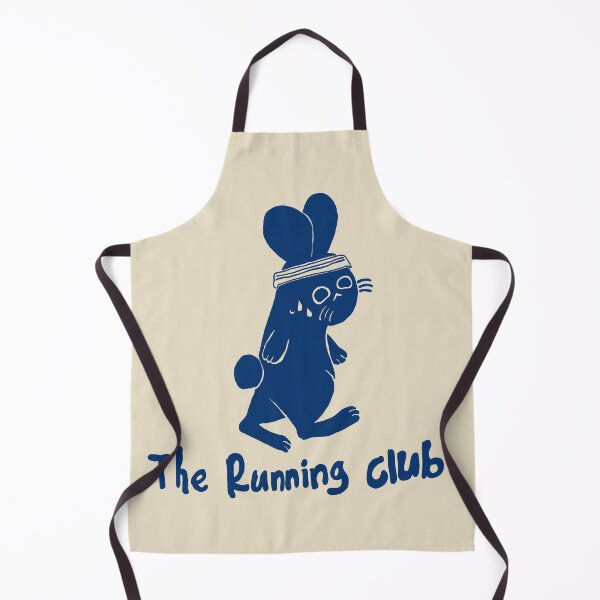 Item preview, Rabbit Running Club Hand Drawn Linocut Illustration designed and sold by Childish by Design.