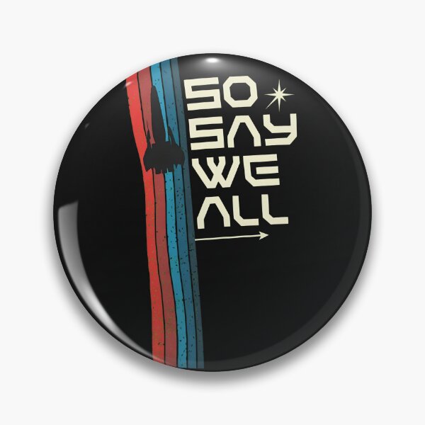 Item preview, Retro Space Fighter Fandom Quote  designed and sold by DoodleVerseDark.