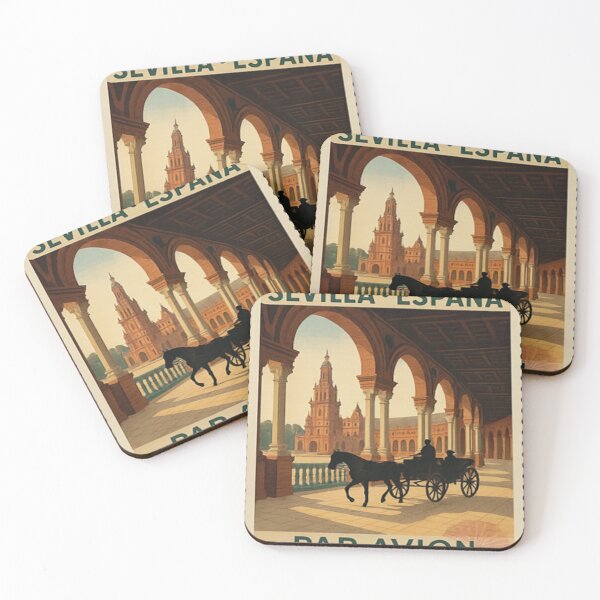 Item preview, Vintage Sevilla España Stamp Illustration _ Retro Spanish Postage Art _ Classic Andalusian Travel designed and sold by Anomaneal.