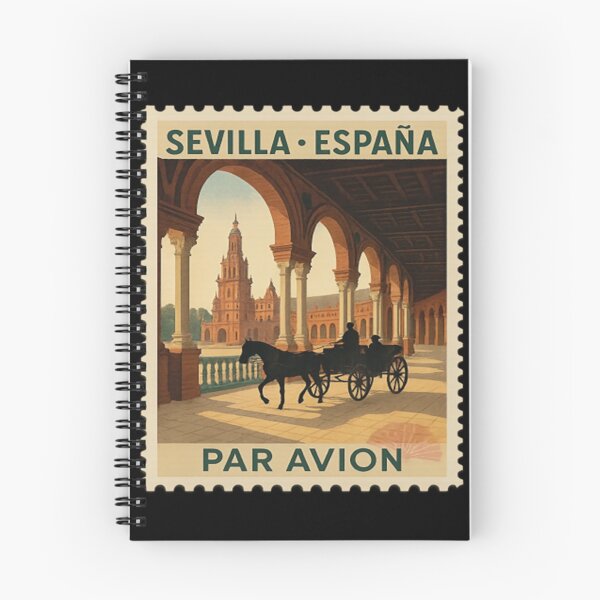 Item preview, Vintage Sevilla España Stamp Illustration _ Retro Spanish Postage Art _ Classic Andalusian Travel designed and sold by Anomaneal.