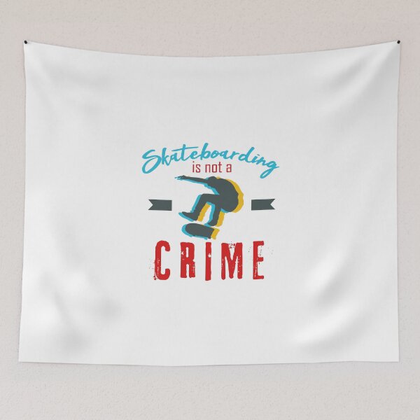 Item preview, Skateboarding is not a crime designed and sold by Django47.
