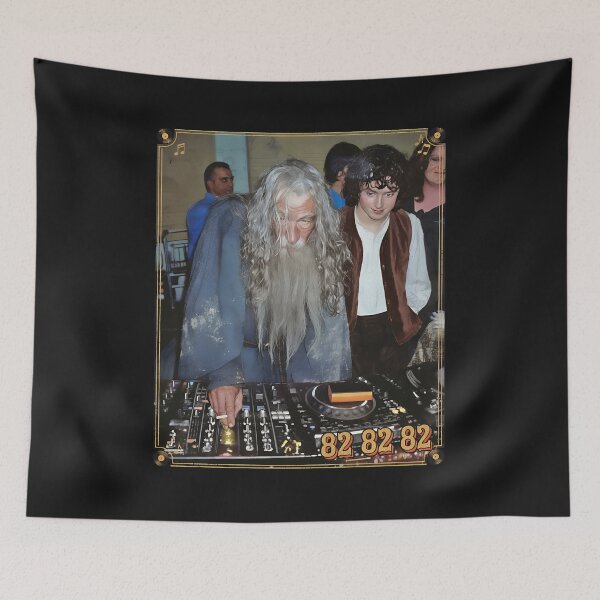 Item preview, Wizard DJ Mixing Party Photo Graphic designed and sold by DoodleVerseDark.