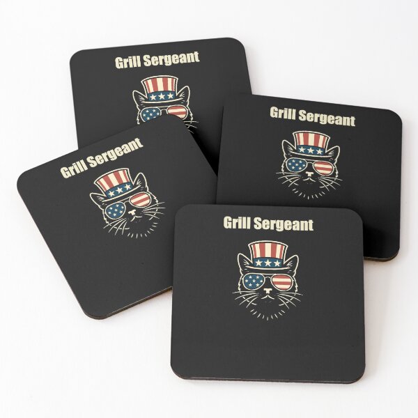 Item preview, Grill Sergeant Funny BBQ Commander Humor designed and sold by Dreamsartistry.