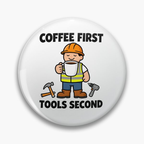 Item preview, Funny Australian Tradie - Coffee First, Tools Second designed and sold by CuratedByAdam.