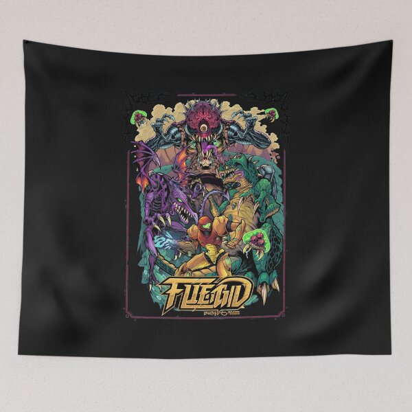 Item preview, Sci-Fi Bounty Hunter Boss Fight Collage designed and sold by DoodleVerseDark.