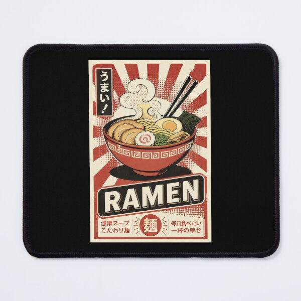 Item preview, Vintage Japanese Ramen Bowl Poster With Retro Noodle Shop Style designed and sold by ferminhays.