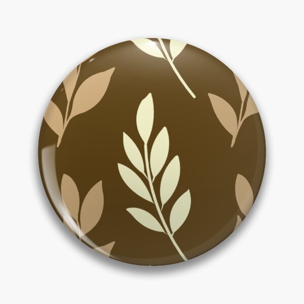 Item preview, Elegant Botanical Leaf Seamless Pattern in Earth Tone Brown Background designed and sold by Longsilp.