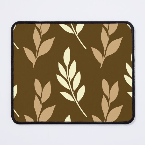 Item preview, Elegant Botanical Leaf Seamless Pattern in Earth Tone Brown Background designed and sold by Longsilp.
