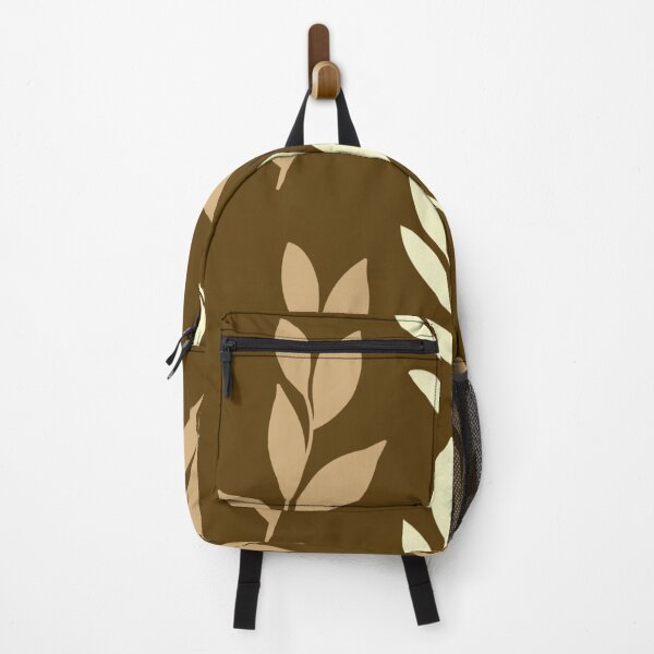 Item preview, Elegant Botanical Leaf Seamless Pattern in Earth Tone Brown Background designed and sold by Longsilp.