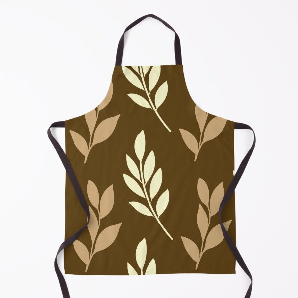 Item preview, Elegant Botanical Leaf Seamless Pattern in Earth Tone Brown Background designed and sold by Longsilp.
