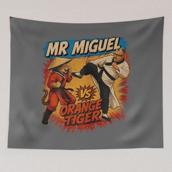 Item preview, Mistah Miguel, Kung Fu Cat Design designed and sold by KristineLi.