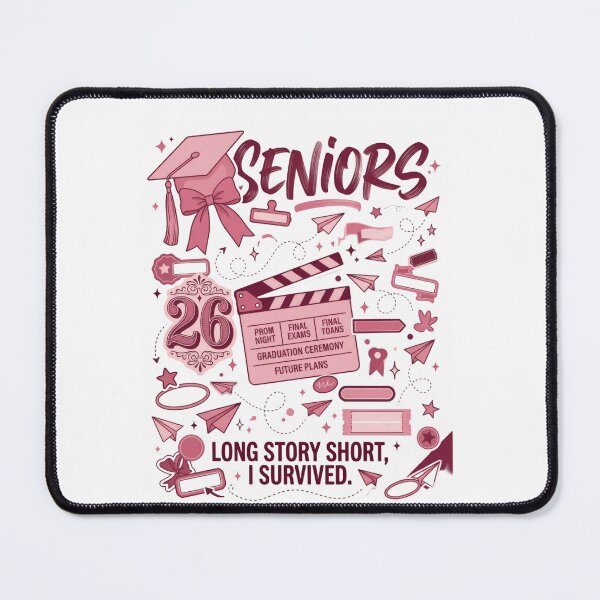 Item preview, Seniors Class Of 2026 Long Story Short I Survived Graduation Graduate designed and sold by RetroMini2026.