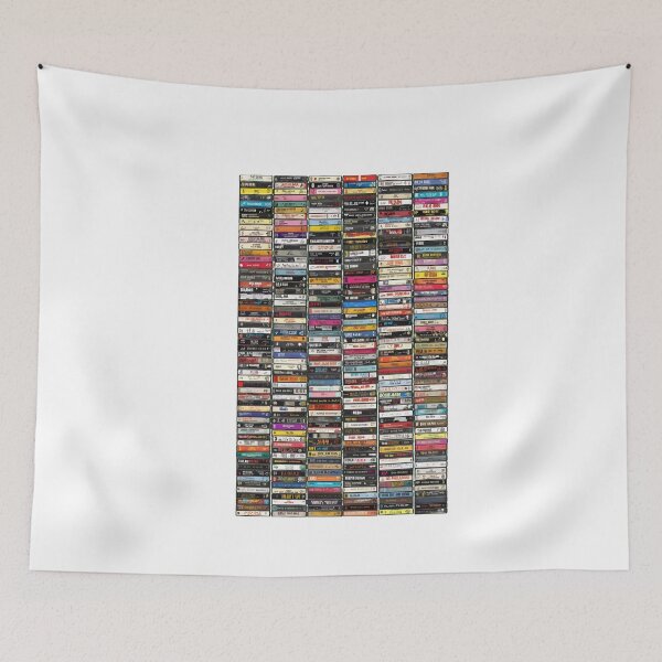 Item preview, Retro Cassette Tape Stack Collection Art designed and sold by Noheqa.