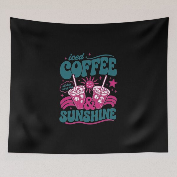 Item preview, Iced Coffee and Sunshine All Day Every Day Summer Funny designed and sold by thomas-frame.